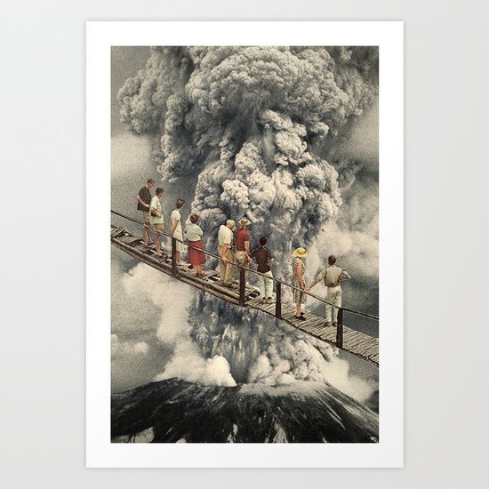 the eruption... Art Print