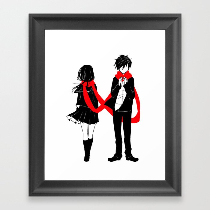 Red Scarf of Fate Framed Art Print