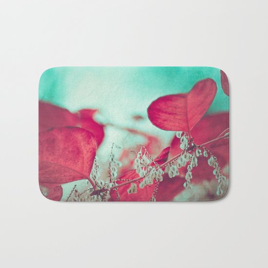 Red Leaves Bath Mat