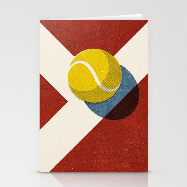 BALLS / Tennis (Clay Court) Stationery Cards