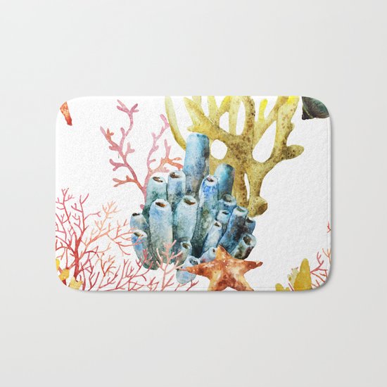 Sea Life Pattern 11 Bath Mat