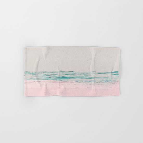 Vintage Pastel Ocean Waves Hand & Bath Towel