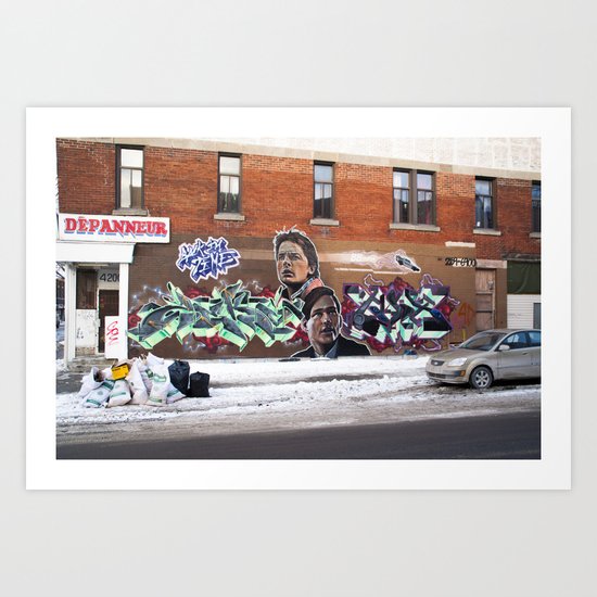 McFly Street Art Art Print