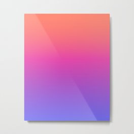 Unicorn Gradient Metal Print