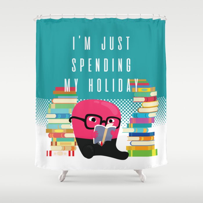 Geek Spending Holiday Shower Curtain By Littlemonstar Society6
