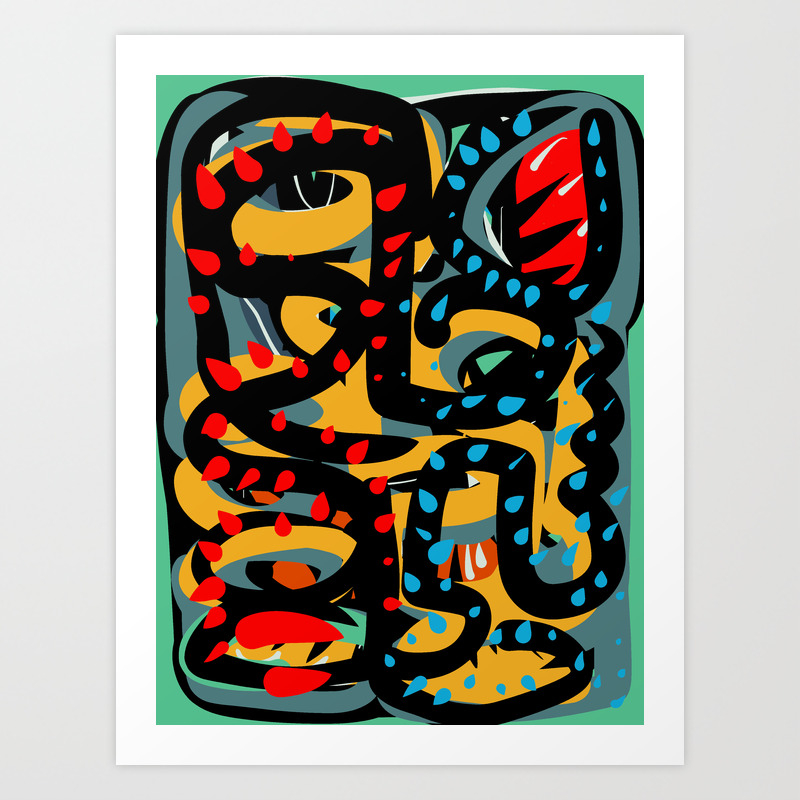Energy Flow Abstract Art Life Art Print By Emmanuelsignorino