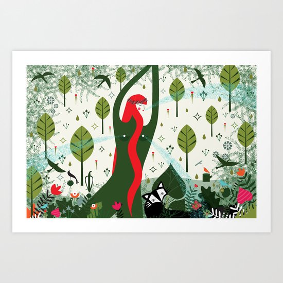 You are a Garden Fountain (by Thereza Rowe) Art Print