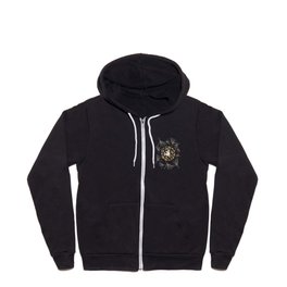 Green Pine Forest Peace Dove Zip Hoodie