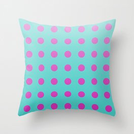 pink and aqua gradient 4 Throw Pillow