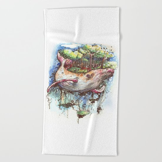 Whale Song Beach Towel