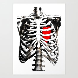 Heart Cage Art Print