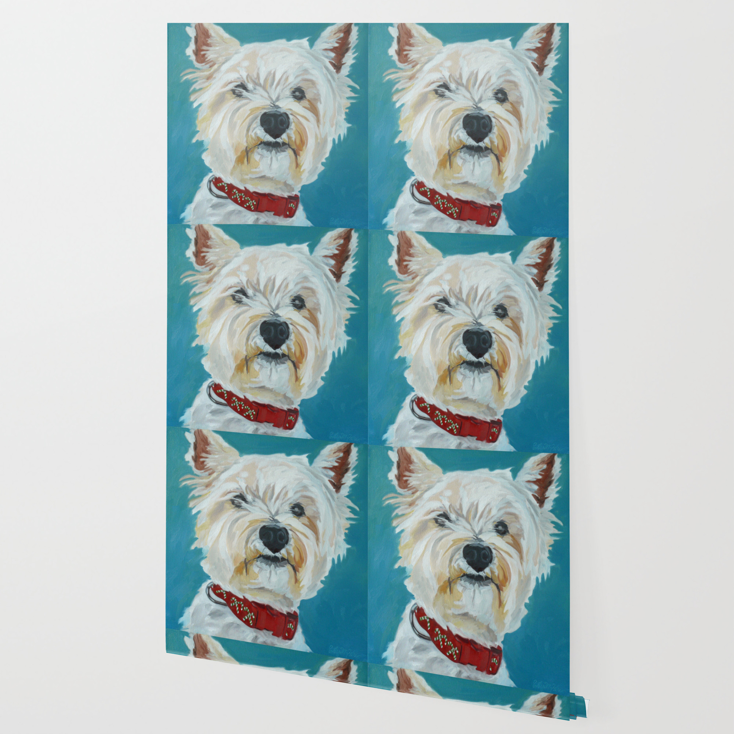 Jesse The Beautiful West Highland White Terrier Dog Portrait Wallpaper