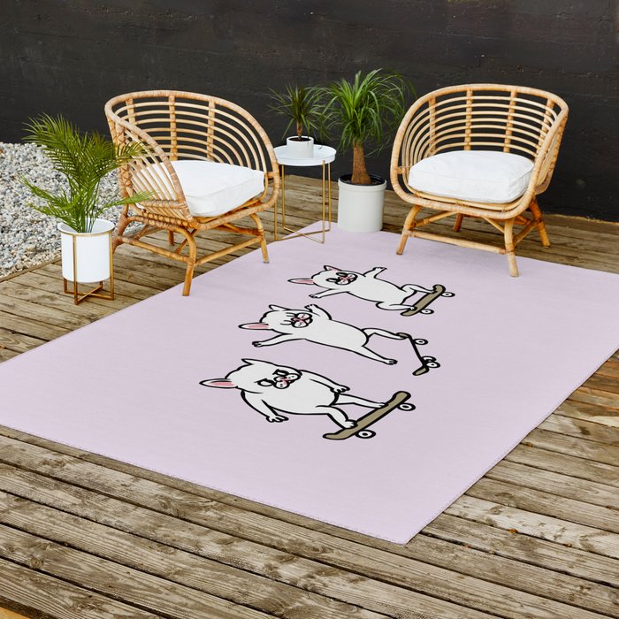 Ollie Frenchie Outdoor Rug By Huebucket