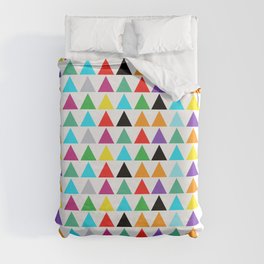 colorful bright triangle pattern Duvet Cover