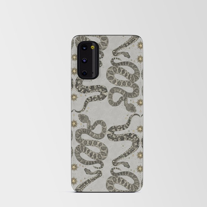 celestial snakes silver Android Card Case