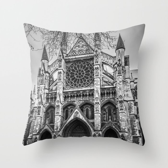 Westminster Black and White Throw Pillow