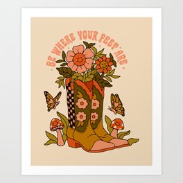 Cowgirl Quote Art Print