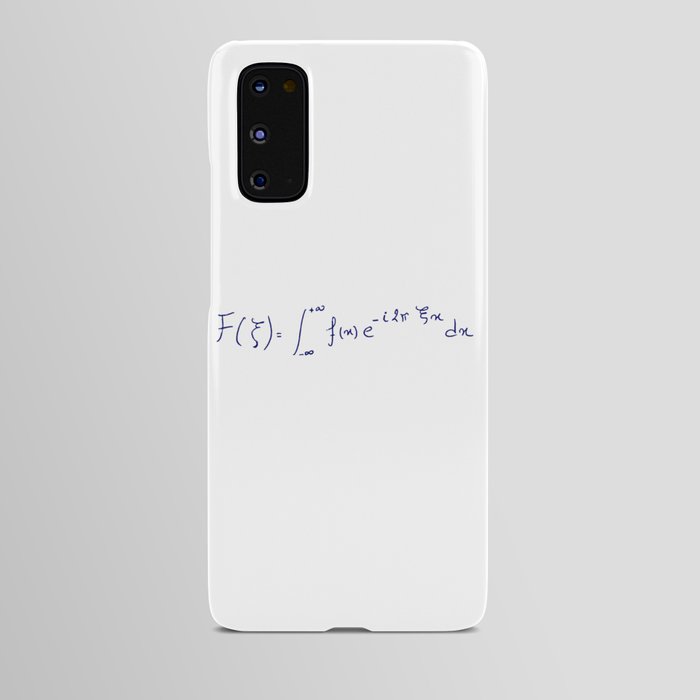 Fourier transform equation handwritten Android Case