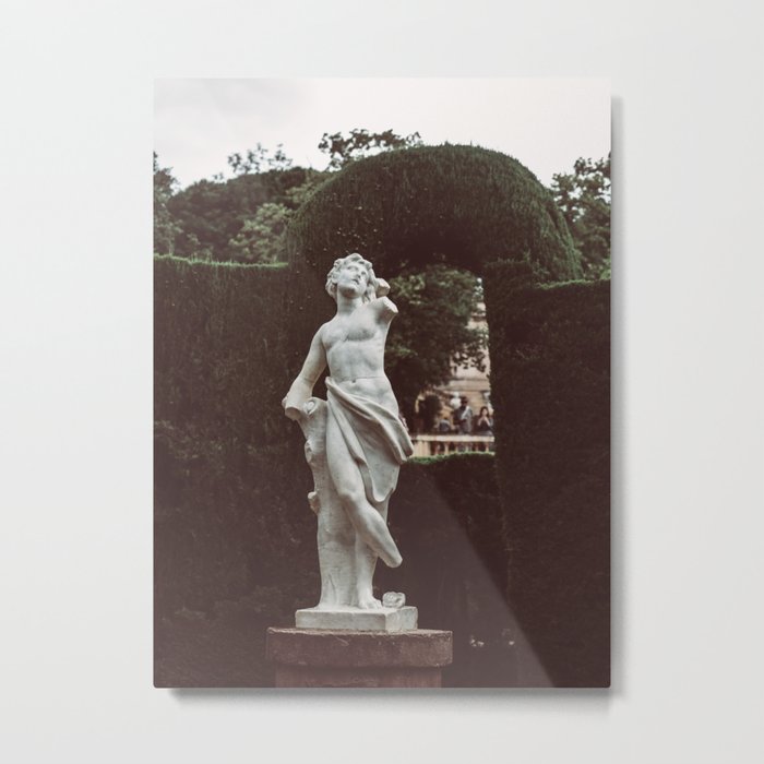 Elegant Renaissance White Marble Statue Photography Metal Print