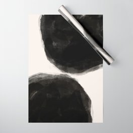 Monochrome Balanced Blobs Wrapping Paper