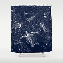 Cosmic Ocean Shower Curtain