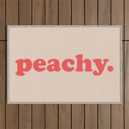 Peachy Funny Vintage Saying Outdoor Rug