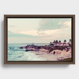 San Diego Beach Fine Art Print Framed Canvas
