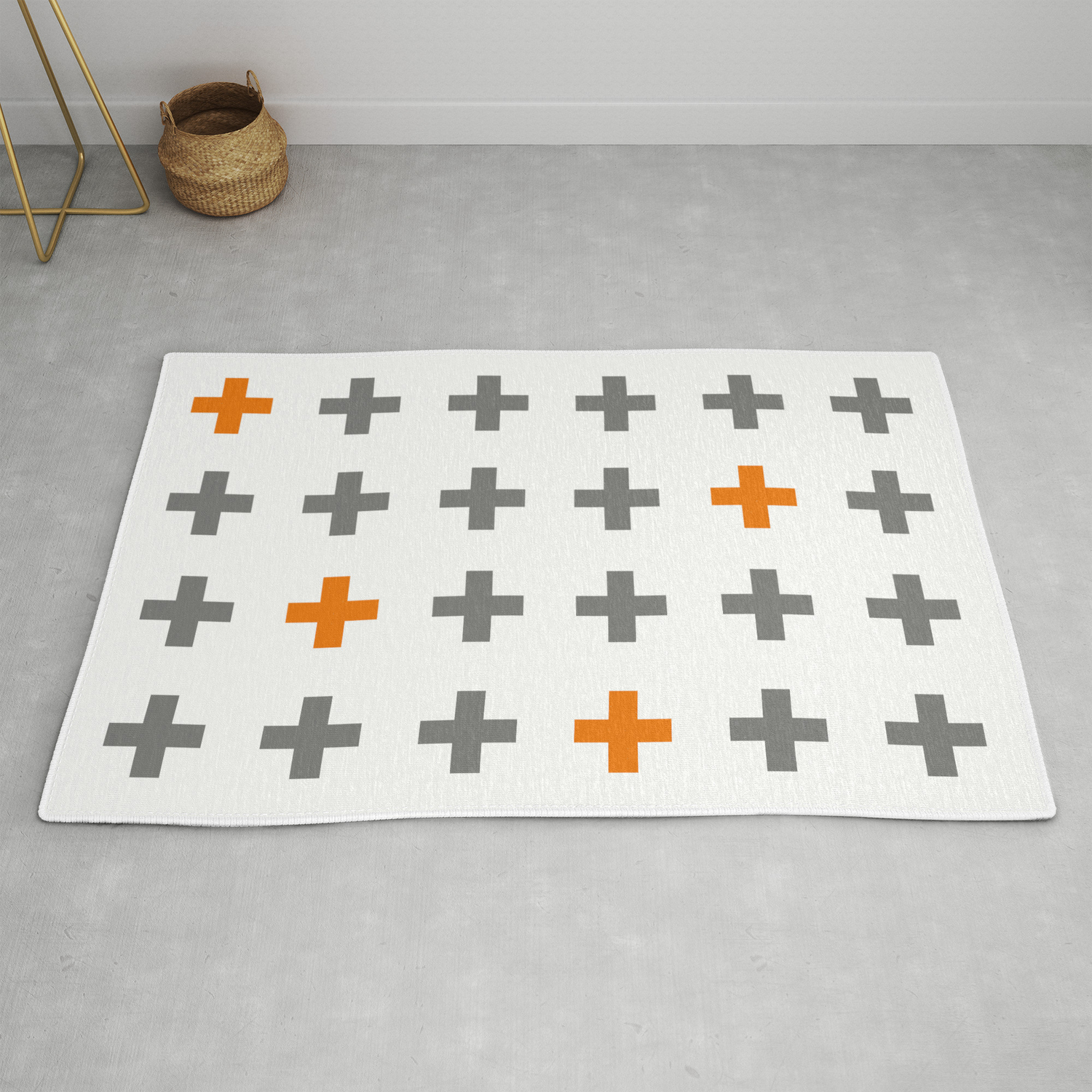 Swiss Cross Plus Sign Rug By Beforeimpact Society6