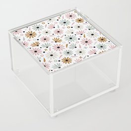 Daisies – Pink & Mint Acrylic Box