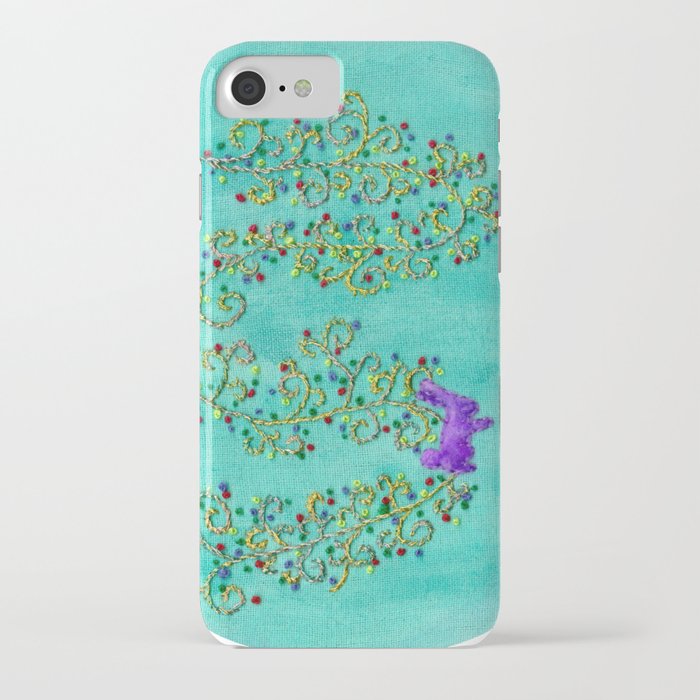 Lost and Found Woodland Garden Embroidery iPhone Case