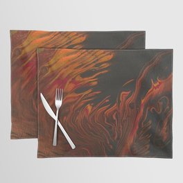Fire Element Original Abstract Painting  Placemat