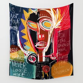 Loosing is not your fate street art digital painting Wall Tapestry