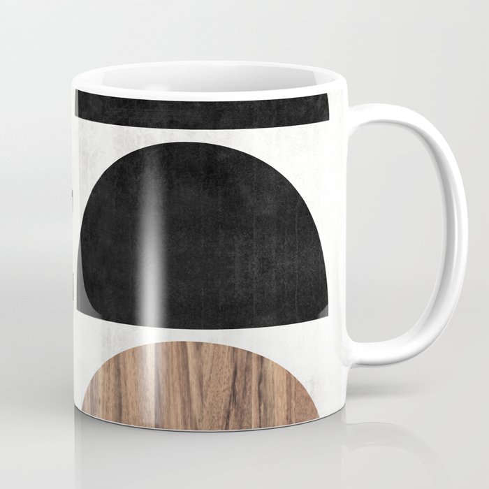 Mid-Century Modern Pattern No.7 - Concrete and Wood Coffee Mug