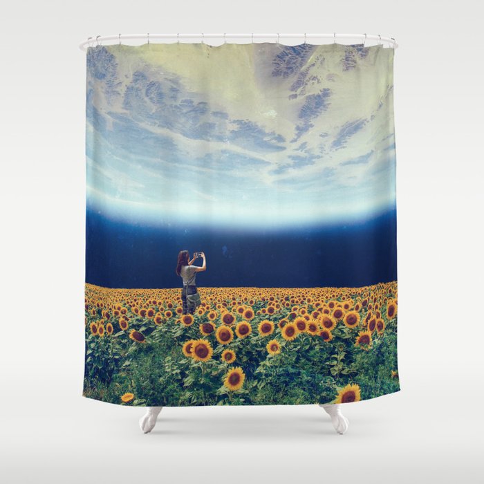 Picture of the world Shower Curtain