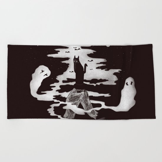 Spooky night Beach Towel