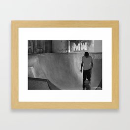 Skateboarding   Marginal Way 2017 Framed Art Print