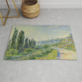 Claude Monet "The Road to Vétheuil" (1880) Area & Throw Rug