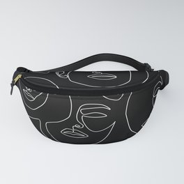 Faces in Dark Fanny Pack