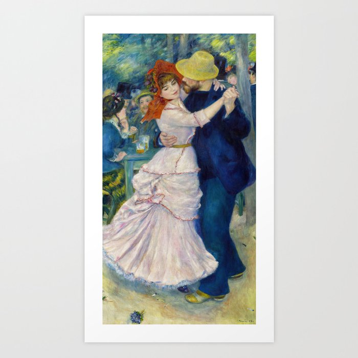 Pierre-Auguste Renoir - Dance at Bougival Art Print