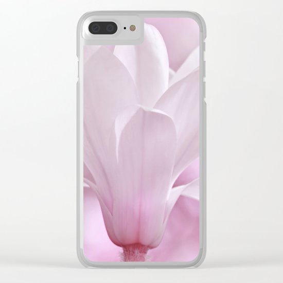 Magnolia flower macro 256 Clear iPhone Case