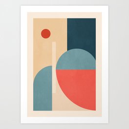 Geometric Shapes 80 Art Print