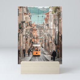 Lisbon Tram Portugal | Nostalgic Cable Car Lisboa Mini Art Print