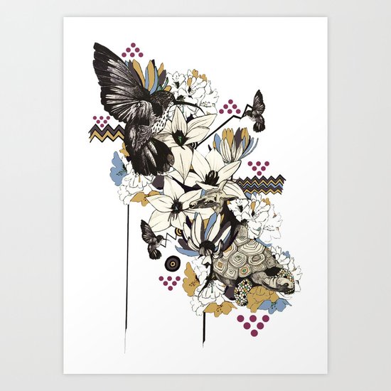 Hummingbird River Art Print