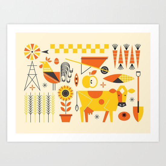 Farm Food Art Print