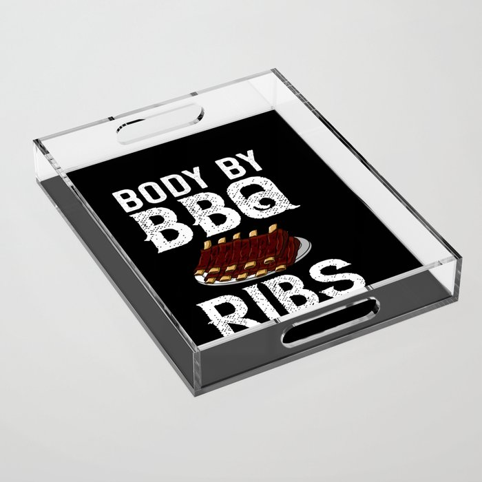 BBQ Ribs Beef Smoker Grilling Pork Dry Rub Acrylic Tray