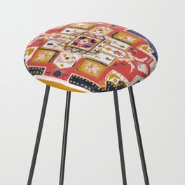 Rugs-Navy Counter Stool