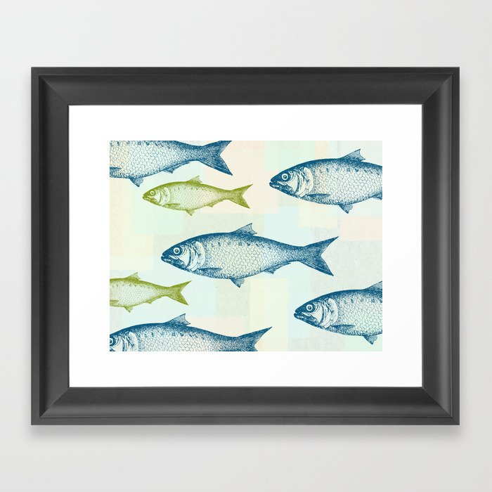 Vintage Fish Framed Art Print