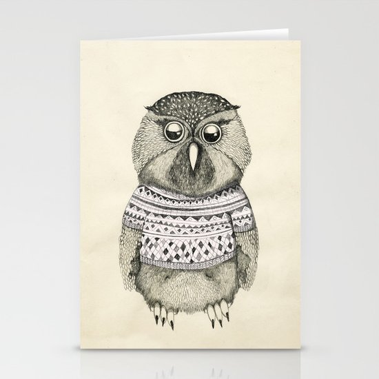 cute owl Stationery Cards