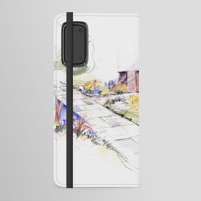 pencil painting Android Wallet Case