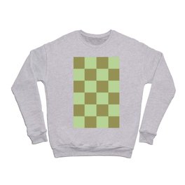 Moss and Sage Green Checker 70s Pattern (xii 2021) Crewneck Sweatshirt